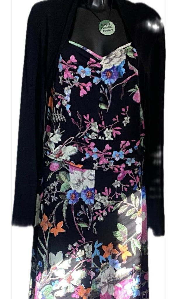 JOE BROWNS Black Floral Dress - UK 18