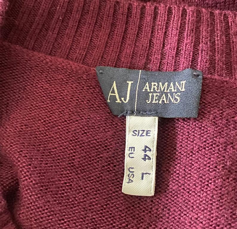 Armani Jeans Burgundy Dress Size UK14 - Pre-loved
