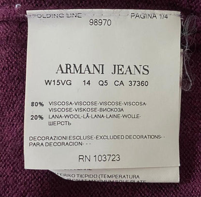 Armani Jeans Burgundy Dress Size UK14 - Pre-loved
