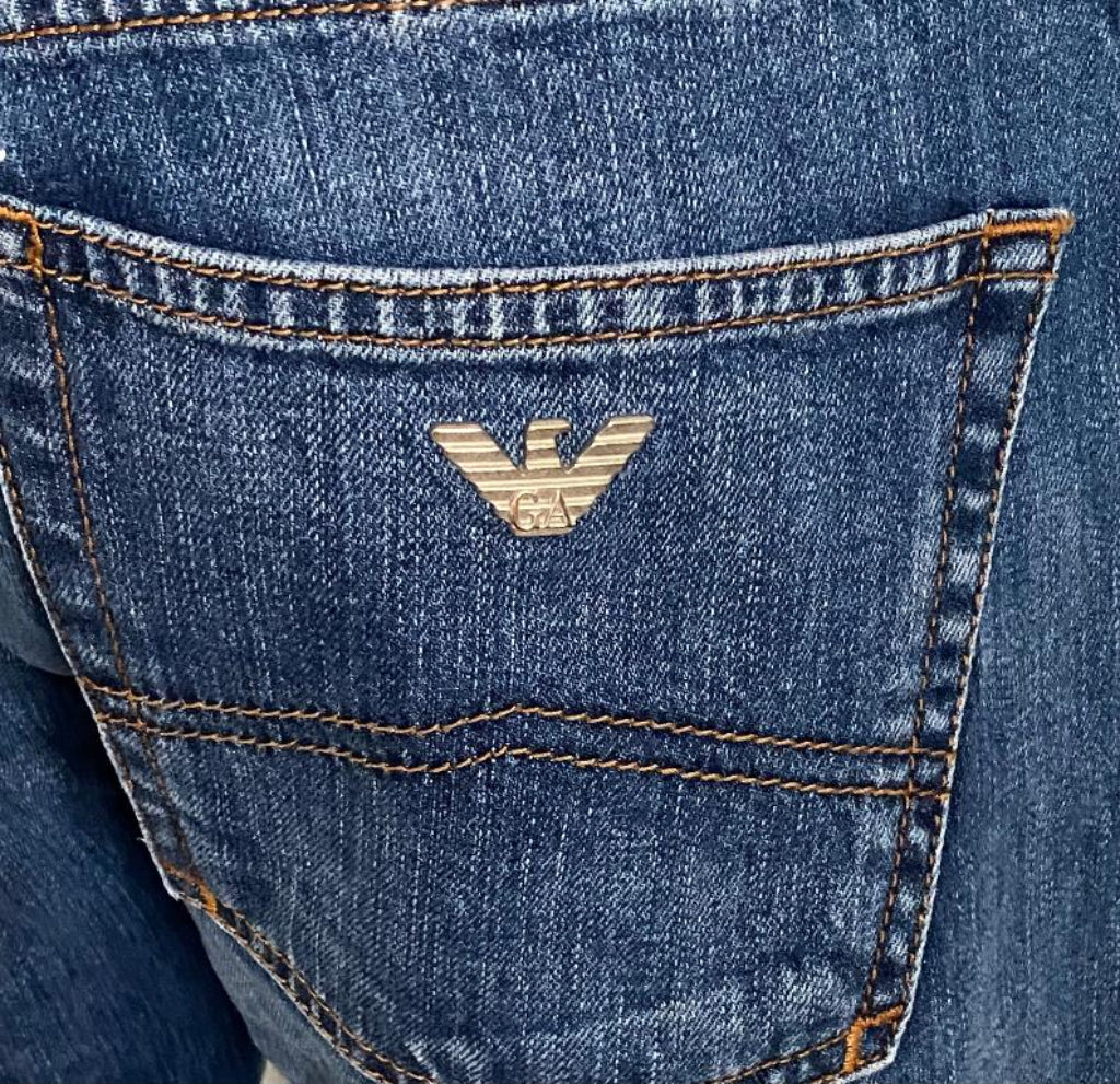 Armani Jeans Blue W36 - Metal Logo