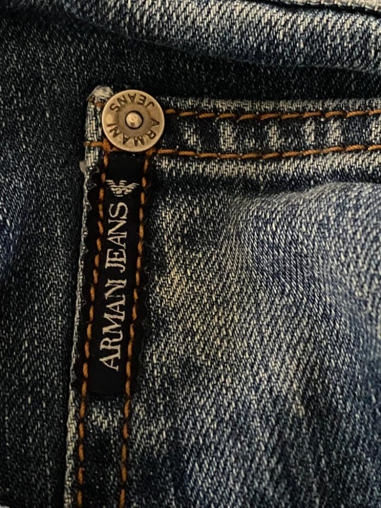 Armani Jeans Blue W36 - Rivet and Badge