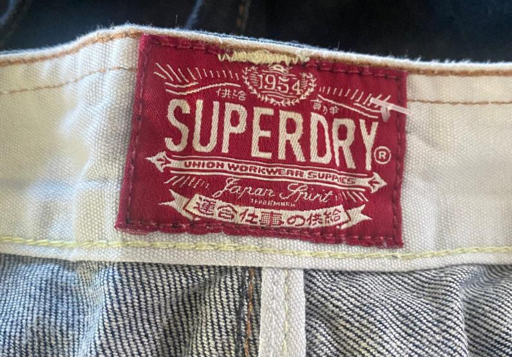 Superdry Blue Black Label Jeans W34 - Inside Label