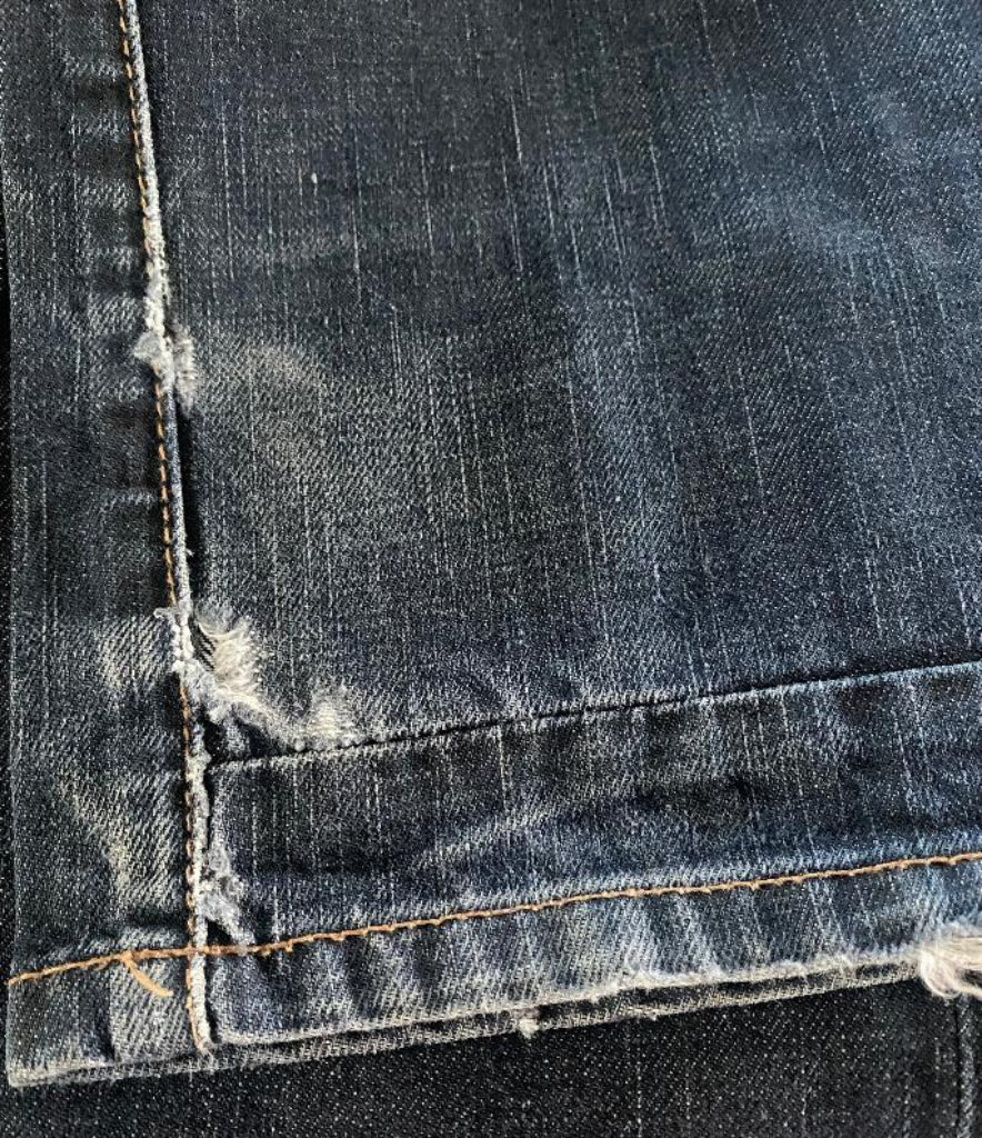 Superdry Blue Black Label Jeans W34 - Frayed Hem
