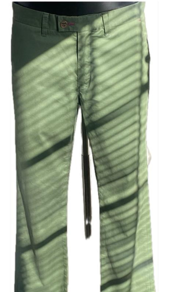 Ted Baker Green Chinos - Front Detail