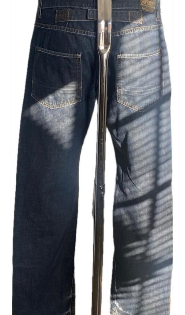 Superdry Blue Black Label Jeans W34 - Rear