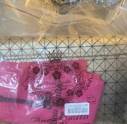 Anna Smith Gold Abstract Satchel Bag - Packaging