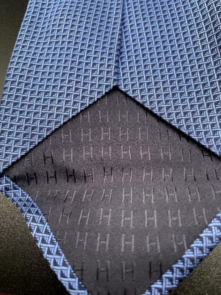 Hermes, Paris - Blue 100% Silk Tie