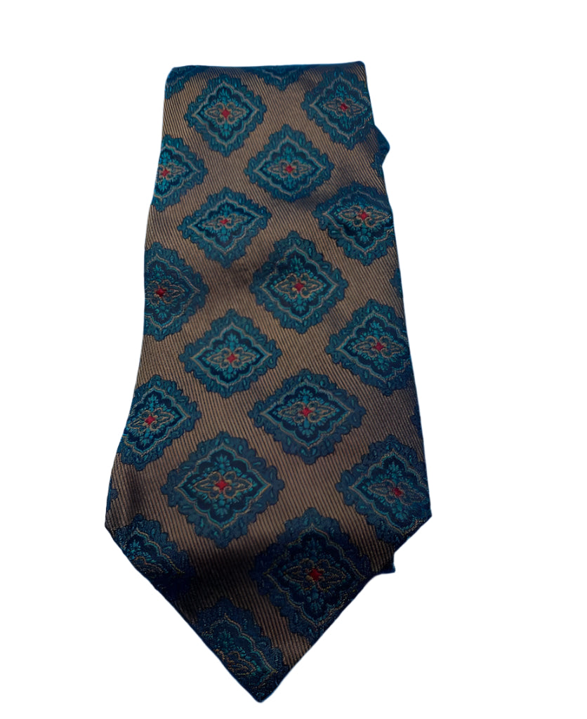Balmain Brown Handmade 100% Silk Tie