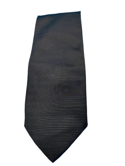 Front of Van Heusen Brown Ribbed Silk Tie