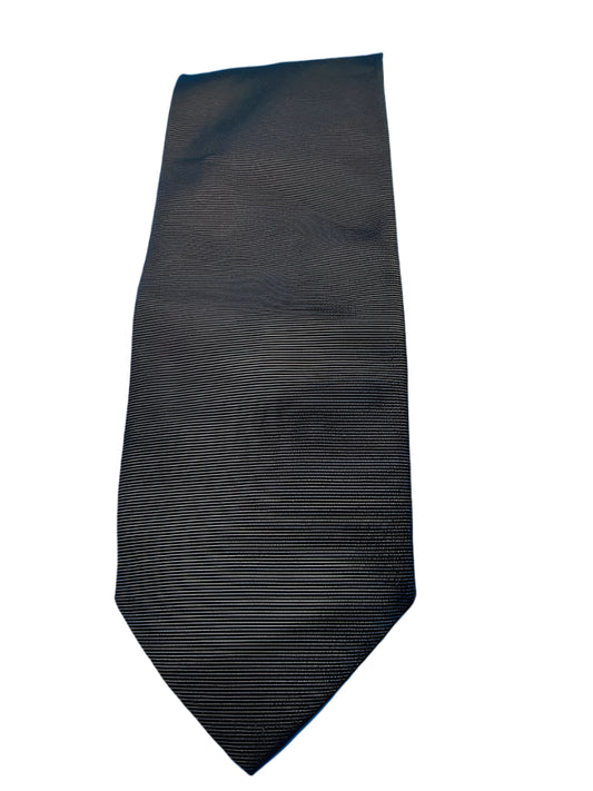 Front of Van Heusen Brown Ribbed Silk Tie