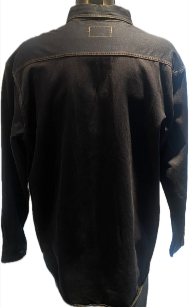 Armani Jeans Navy Denim Shirt - Rear