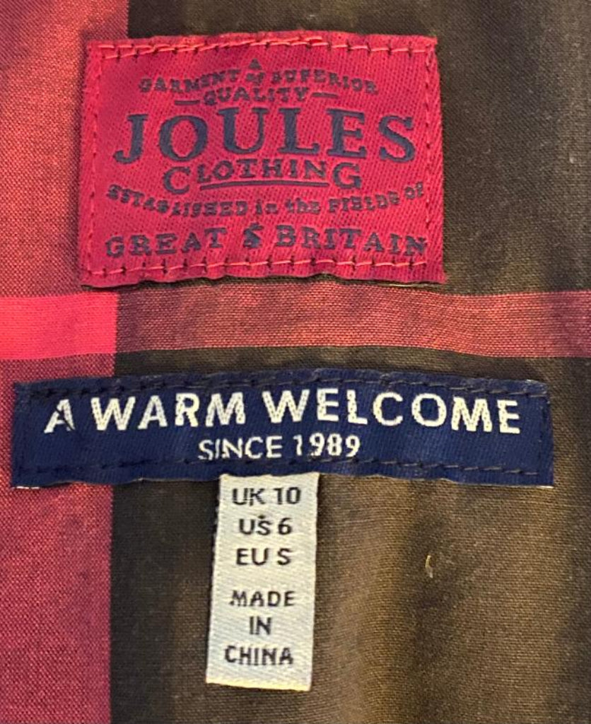 JOULES Navy & Brown Gilet - Size UK10