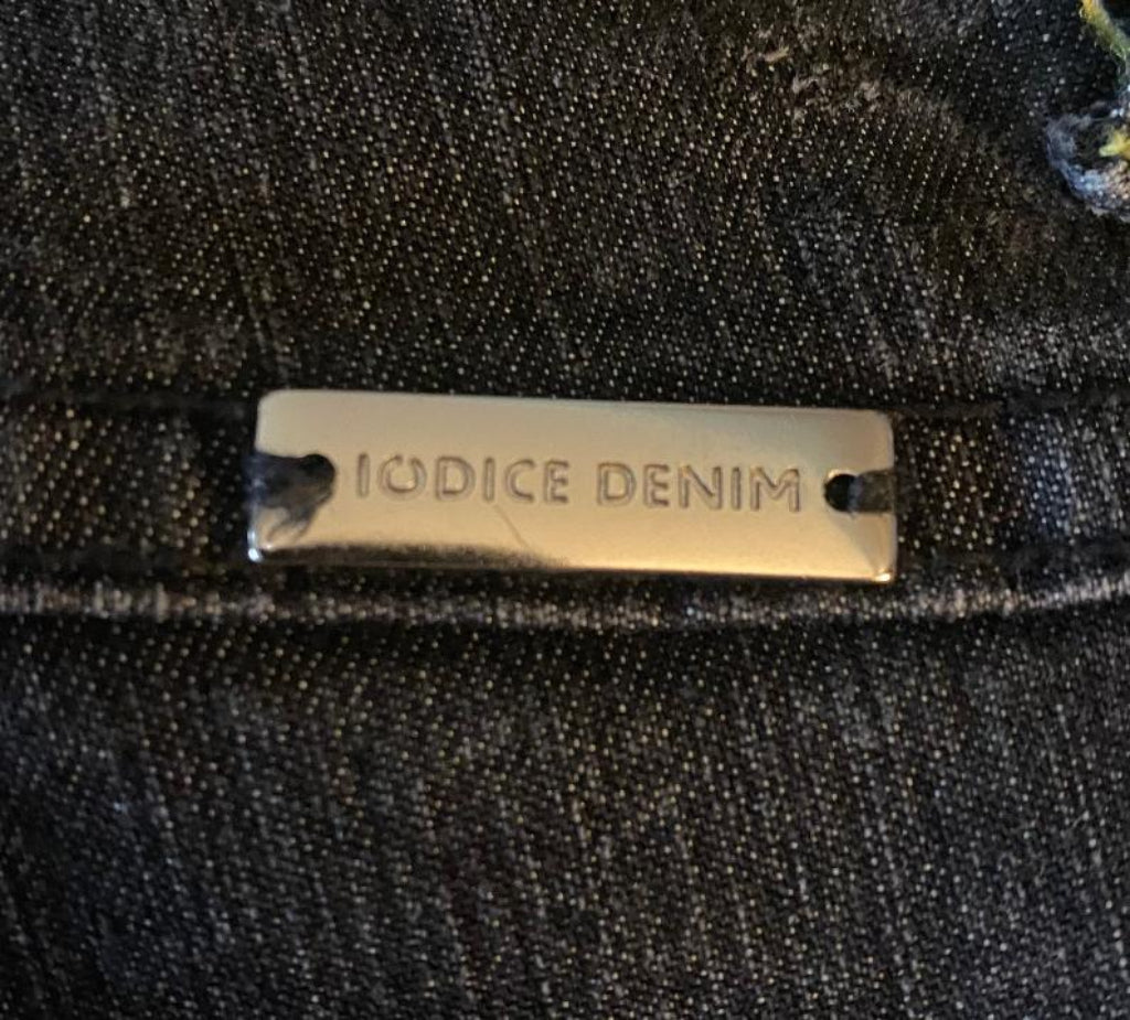 IODICE Charcoal Grey Jeans - Size UK8