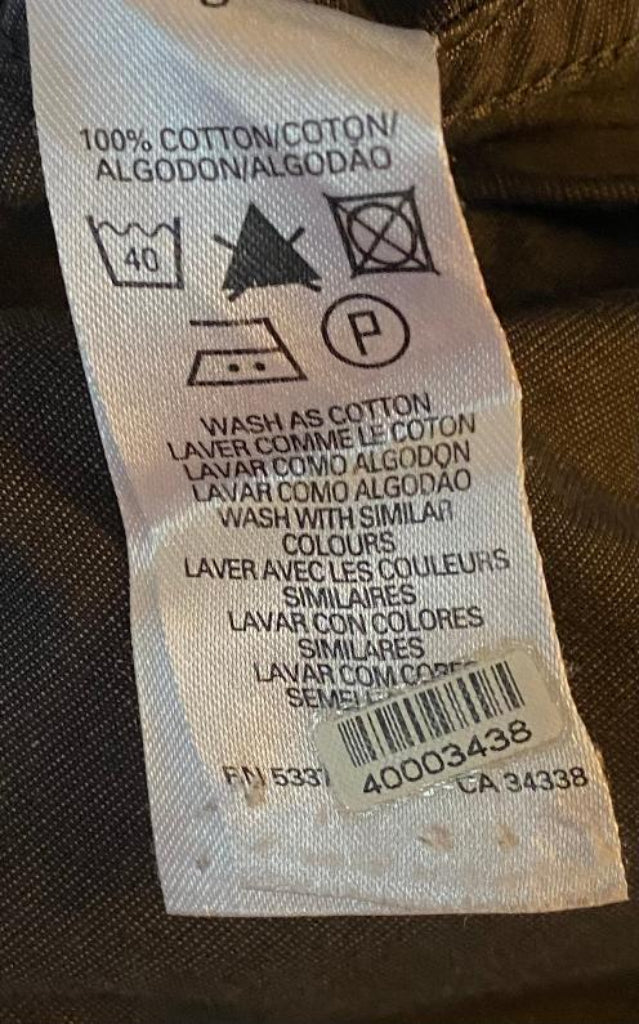 Nicole Farhi Grey Cotton Shirt Wash Label
