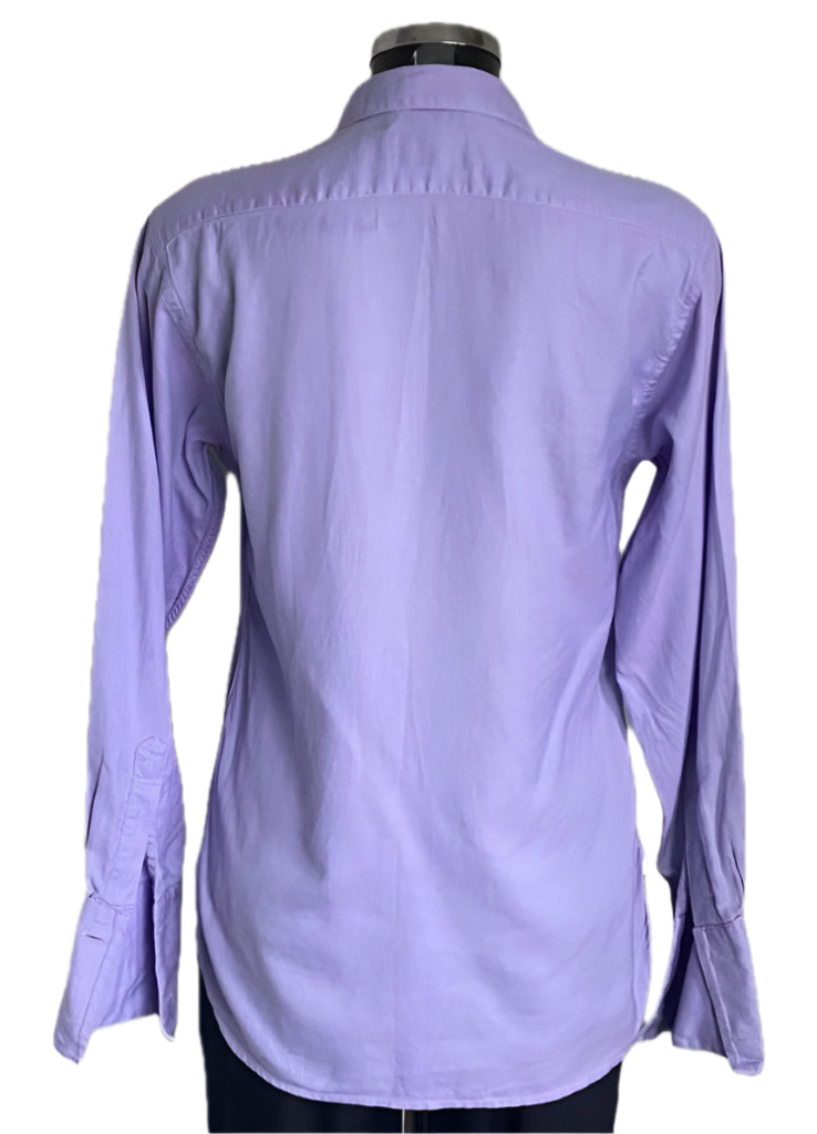 PINK Lilac Shirt & Double Cuffs - UK10
