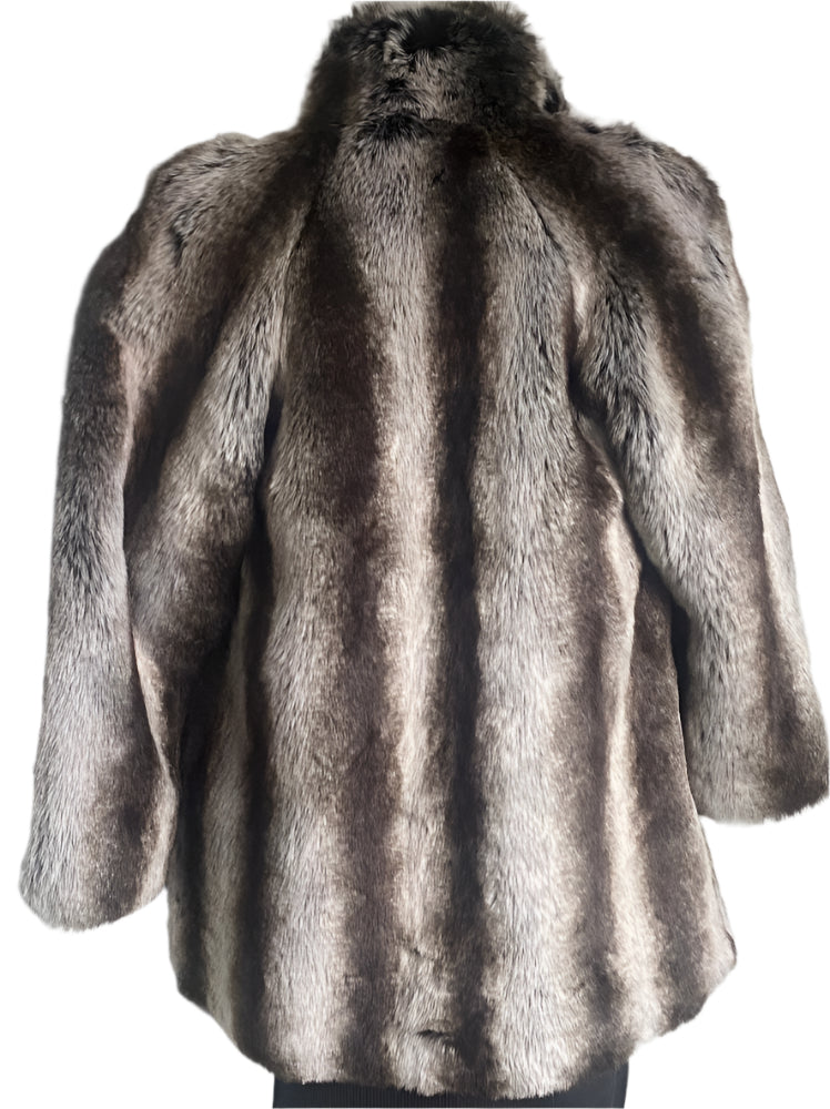 H F Greene Faux Fur Coat Size UK10 - Pre-loved