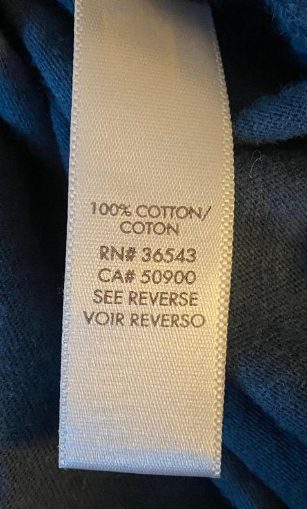 Calvin Klein Teal T-Shirt - Wash Label