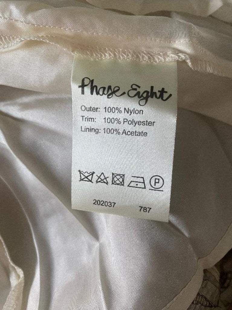 Phase Eight Latte & Cream Lace Dress -UK8