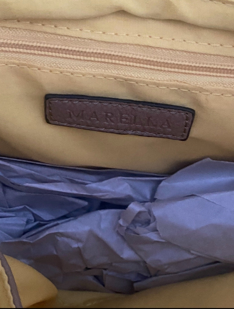 MARELLA Straw Bag - Yellow Handles