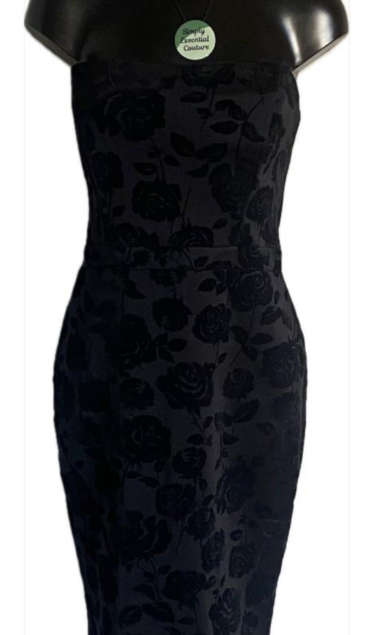 M&Co. Black Strapless Dress - UK16