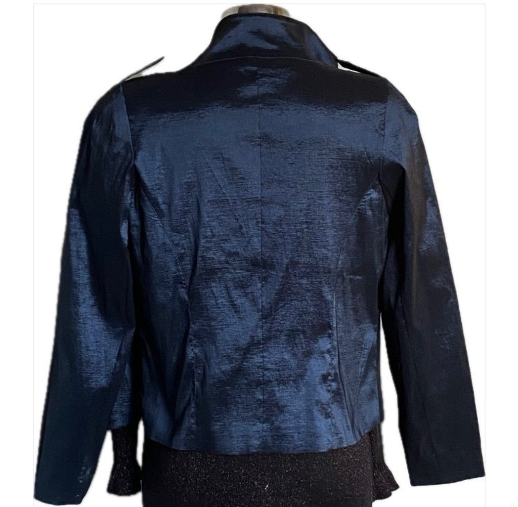 TWIGGY Navy Satin Jacket - UK M