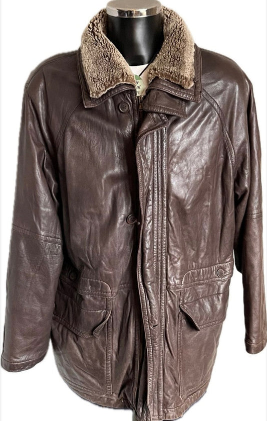 Fortnum & Mason Leather Jacket - Size 48