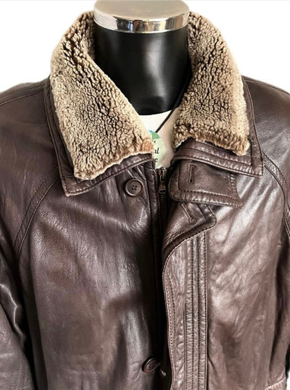 Fortnum & Mason Leather Jacket - Collar