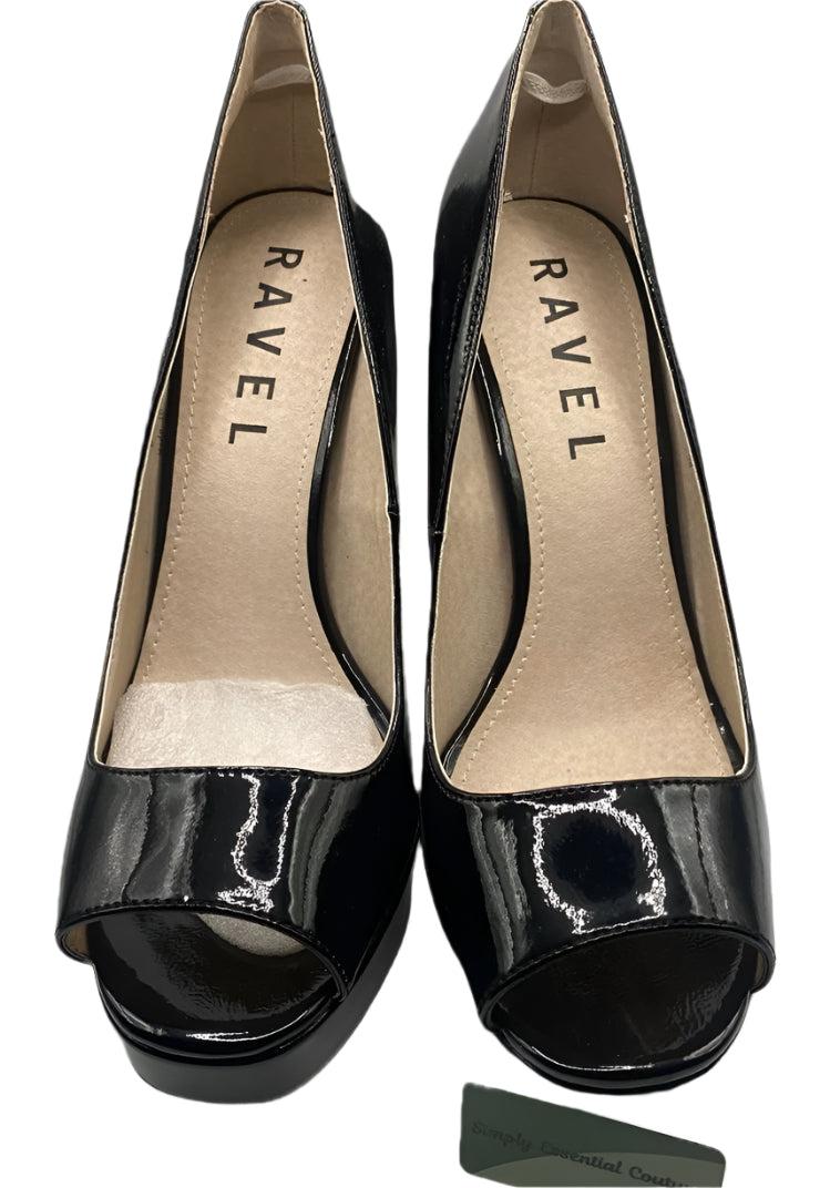 Ravel Black Patent Leather Shoes - Size UK6