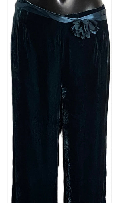 HOBBS Jade Crushed Velvet Trousers - UK16