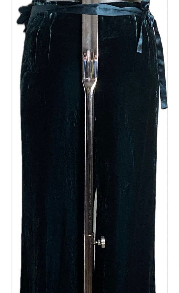 HOBBS Crushed Velvet Trousers - Rear