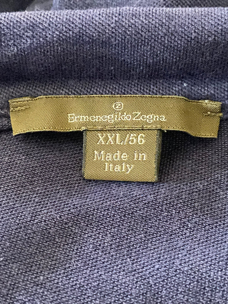 ERMENEGILDO ZEGNA Navy Shirt - UK XXL