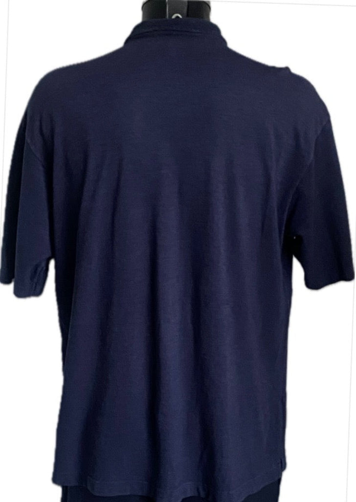 ERMENEGILDO ZEGNA Navy Shirt - UK XXL