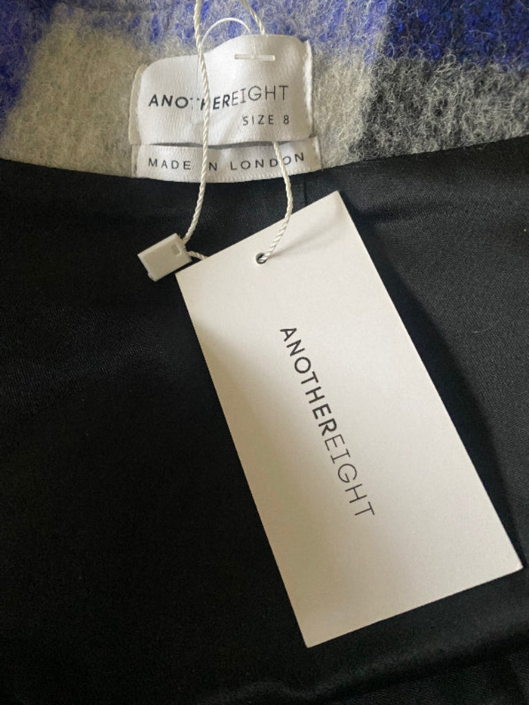 Anothereight Black & Grey Wool Skirt - UK8