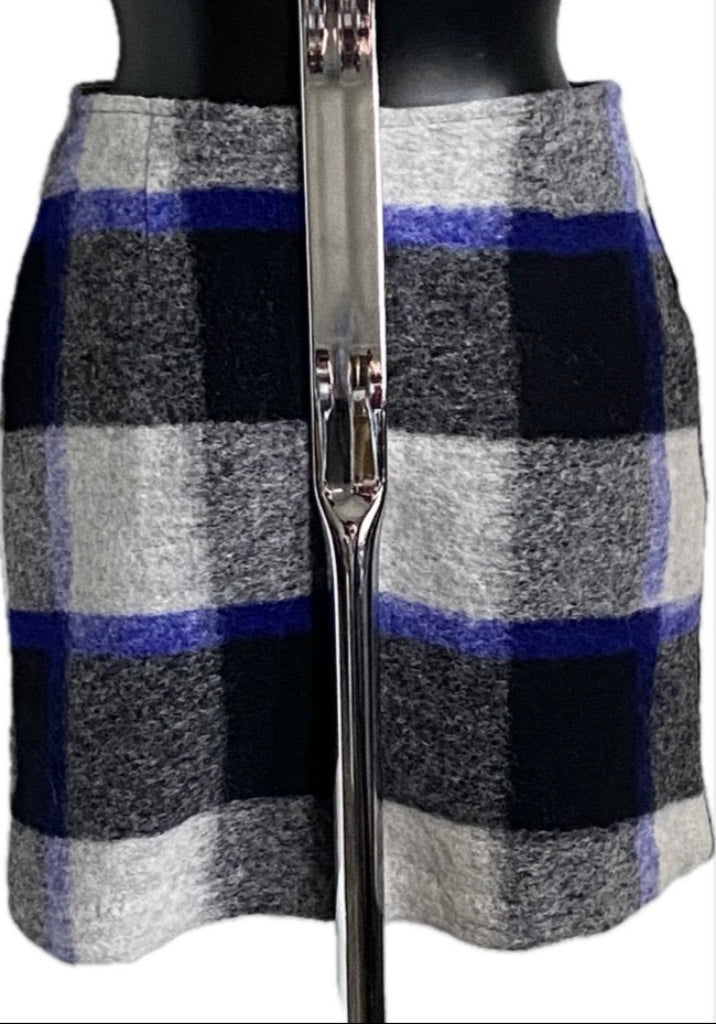 Anothereight Black & Grey Wool Skirt - UK8