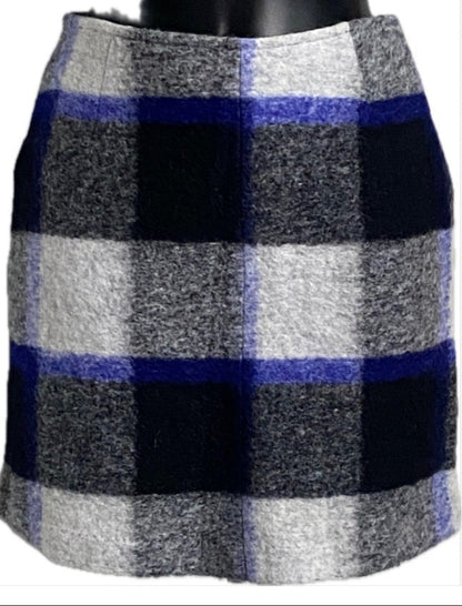 Anothereight Black & Grey Wool Skirt - UK8