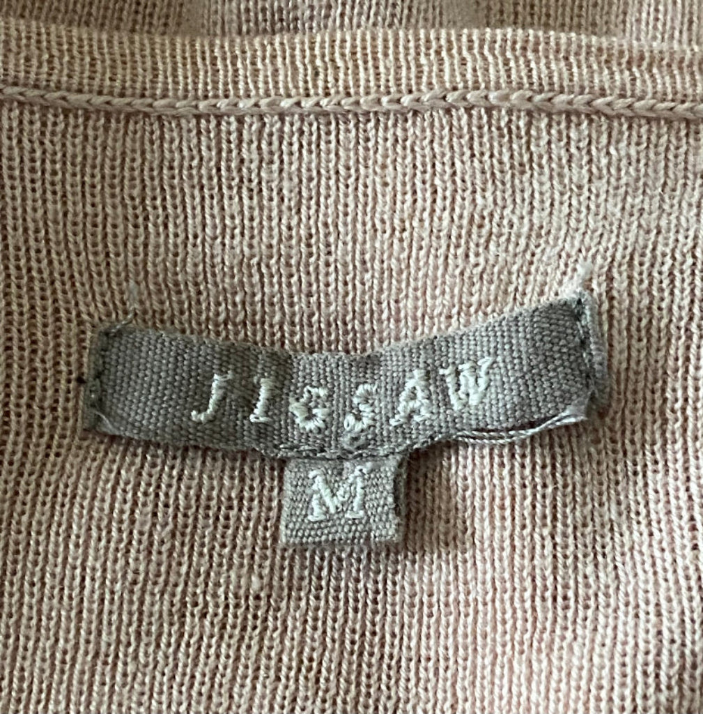 Jigsaw Pink Silk Cashmere Jumper Label