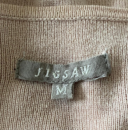 Jigsaw Pink Silk Cashmere Jumper Label