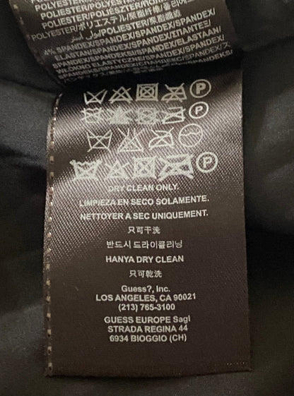 GUESS Gunmetal Shiny Jacket - Dry Clean
