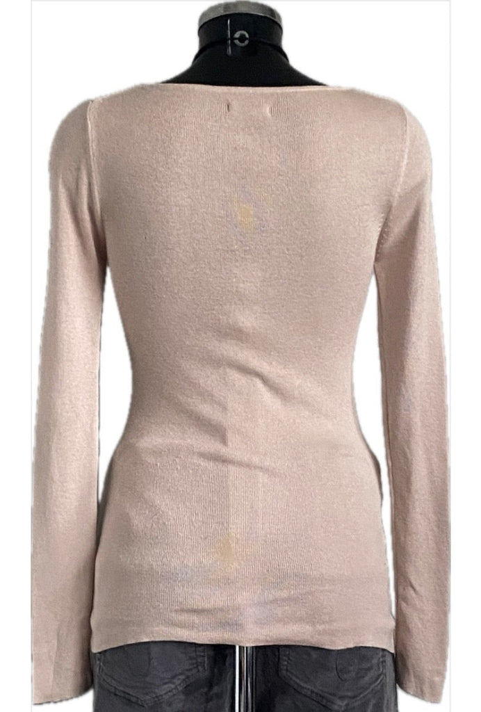 Jigsaw Pink Silk Cashmere Jumper - UK M