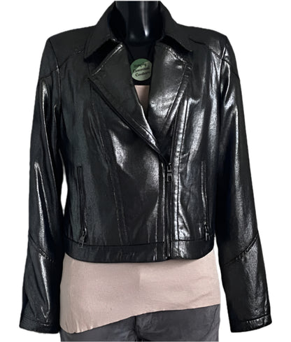 GUESS Gunmetal Shiny Jacket - UK M