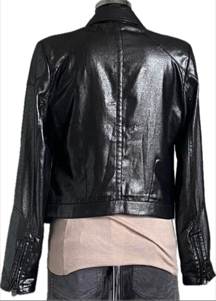 GUESS Gunmetal Shiny Jacket - UK M