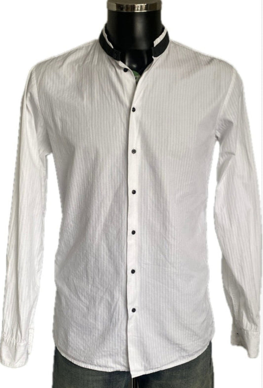 Hugo Boss White Fitted Shirt - Front