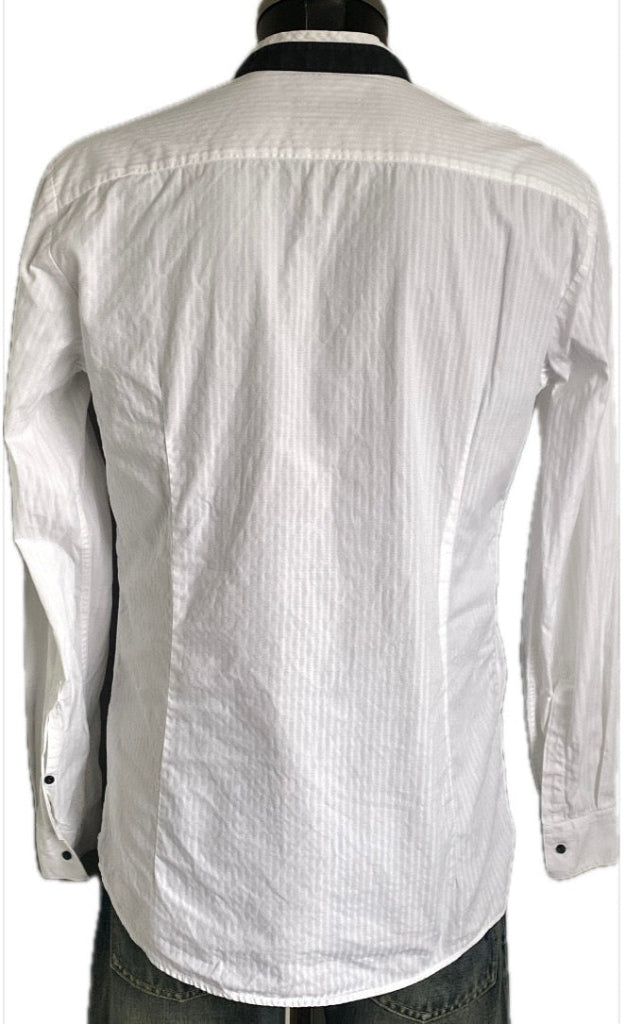 Hugo Boss White Fitted Shirt - Rear