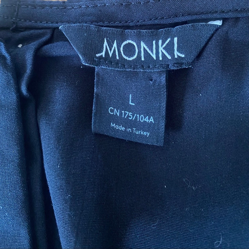 MONKL Black Dress - size L -  Pre-loved