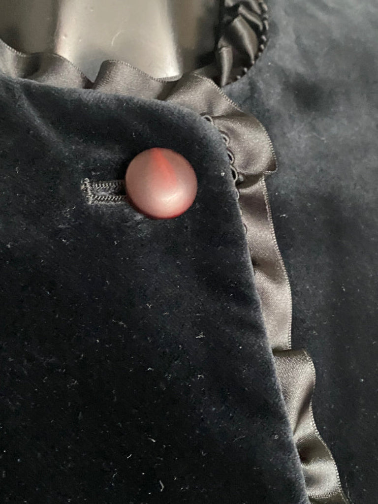 Max Mara Blue Velvet Jacket - Buttons