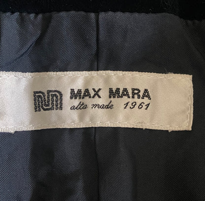 Max Mara Blue Velvet Jacket - Label