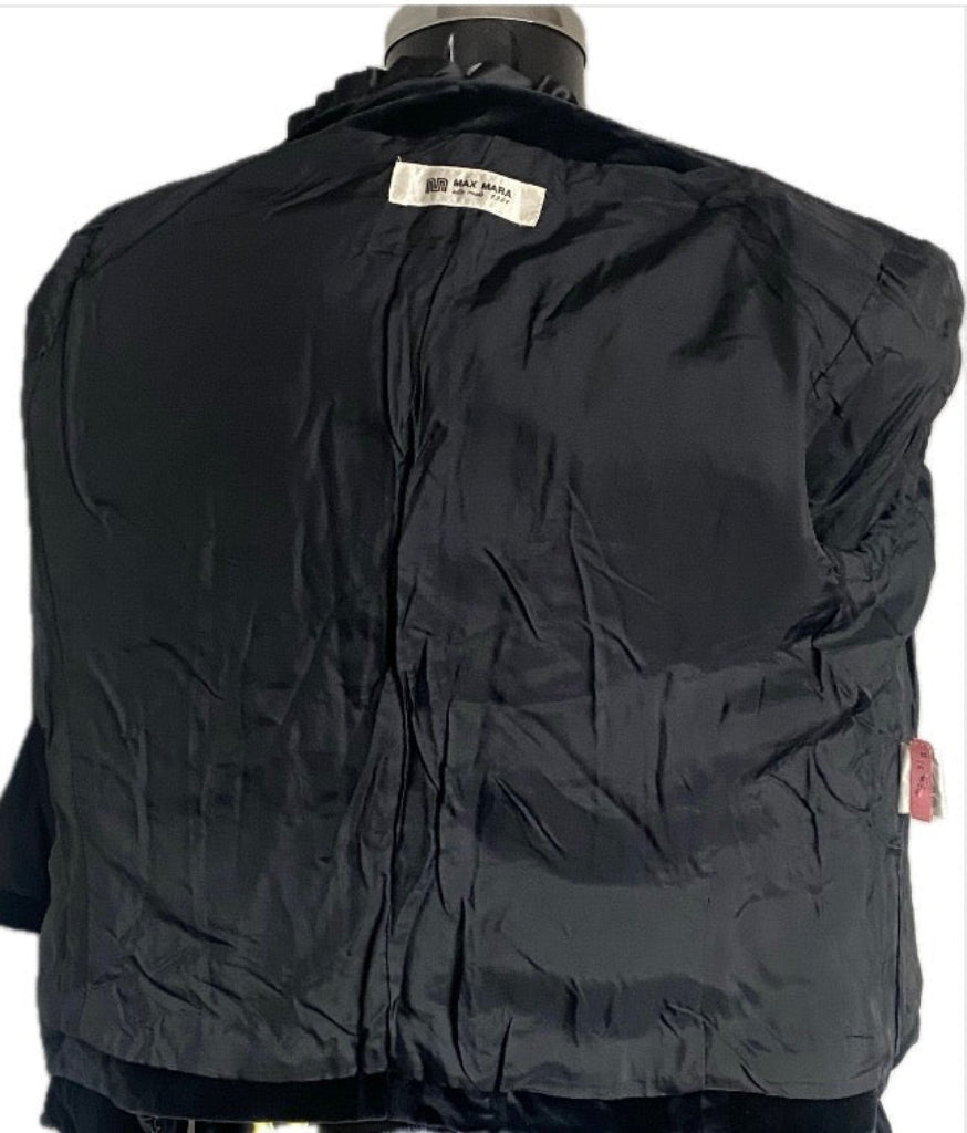 Max Mara Blue Velvet Jacket - Lining