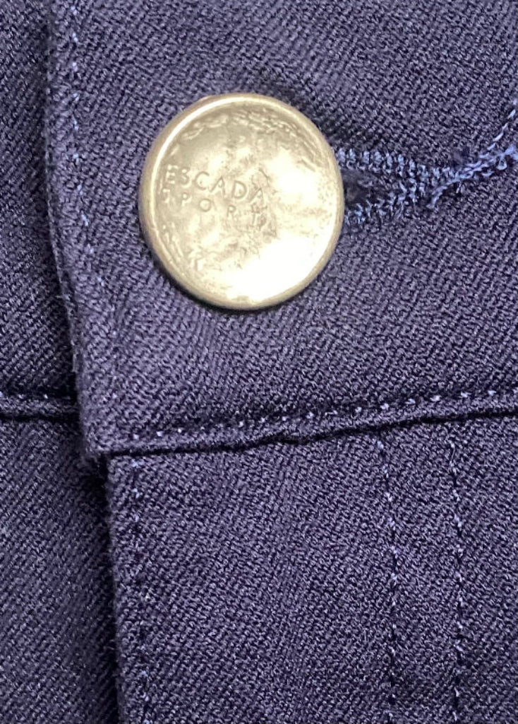 ESCADA Navy Jeans Swarovski - UK10