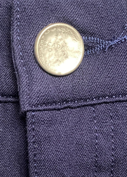 ESCADA Navy Jeans Swarovski - UK10