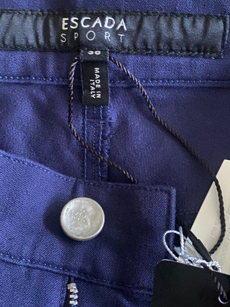 ESCADA Navy Jeans Swarovski - Tags